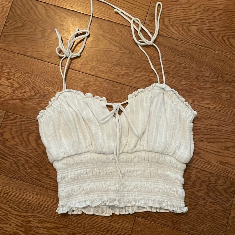 Impeccable Pig• white puffy tank top
